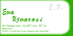 eva ujvarosi business card